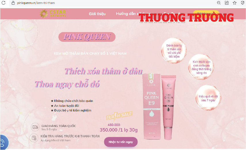 Nghi vấn sản phẩm Pink Queen E9 chứa chất cấm, đe dọa sức khỏe người tiêu dùng