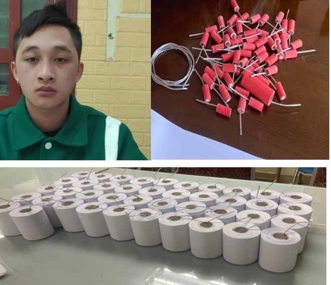 Bắt giữ nhà sản xuất pháo nổ trái phép