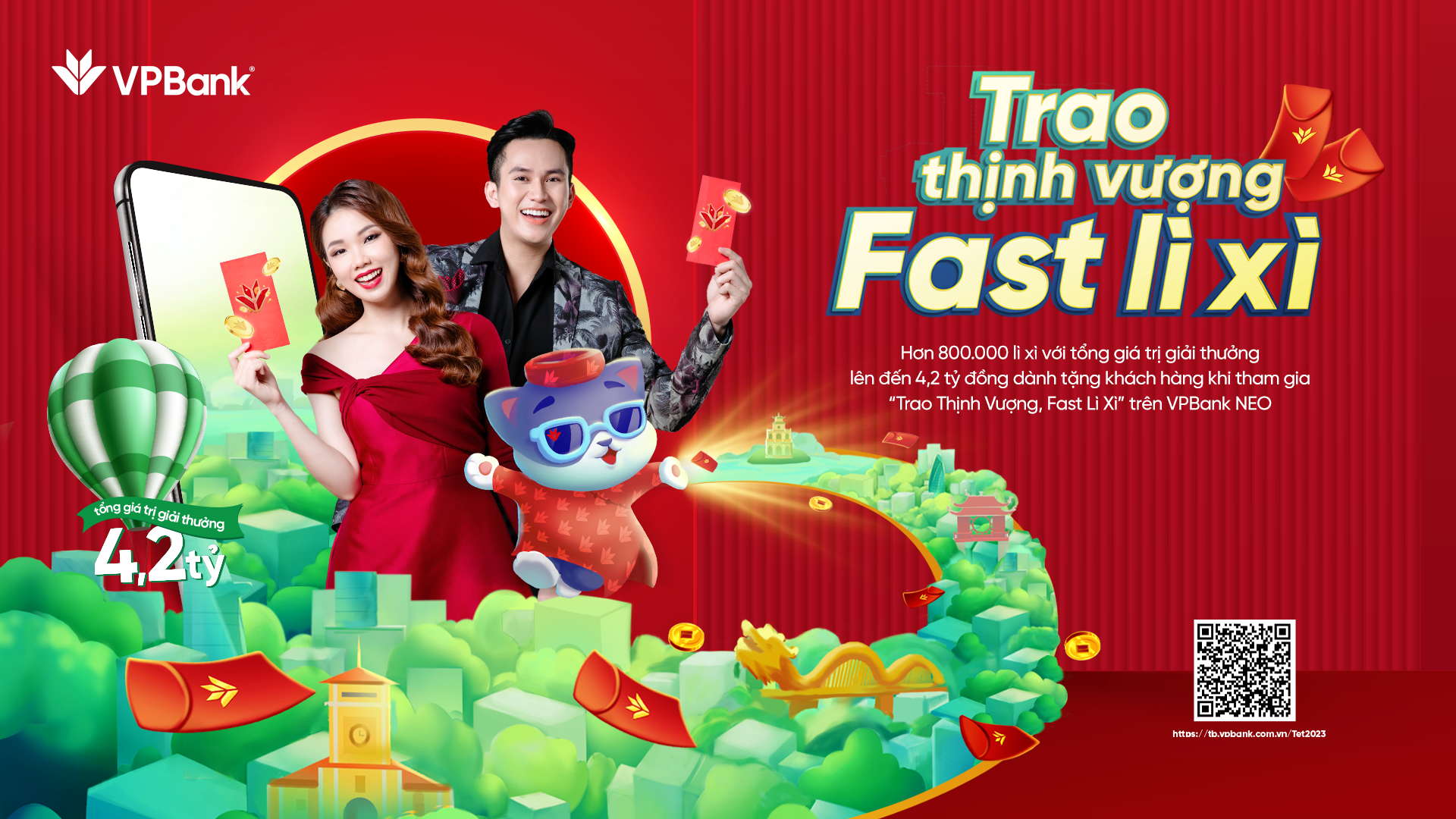  Trao thịnh vượng, Fast lì xì – VPBank dành 4,2 tỷ đồng tri ân khách hàng dịp Tết