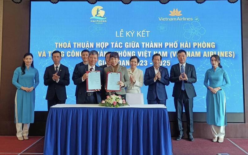 Vietnam Airlines và UBND TP. Hải Phòng hợp tác phát triển du lịch