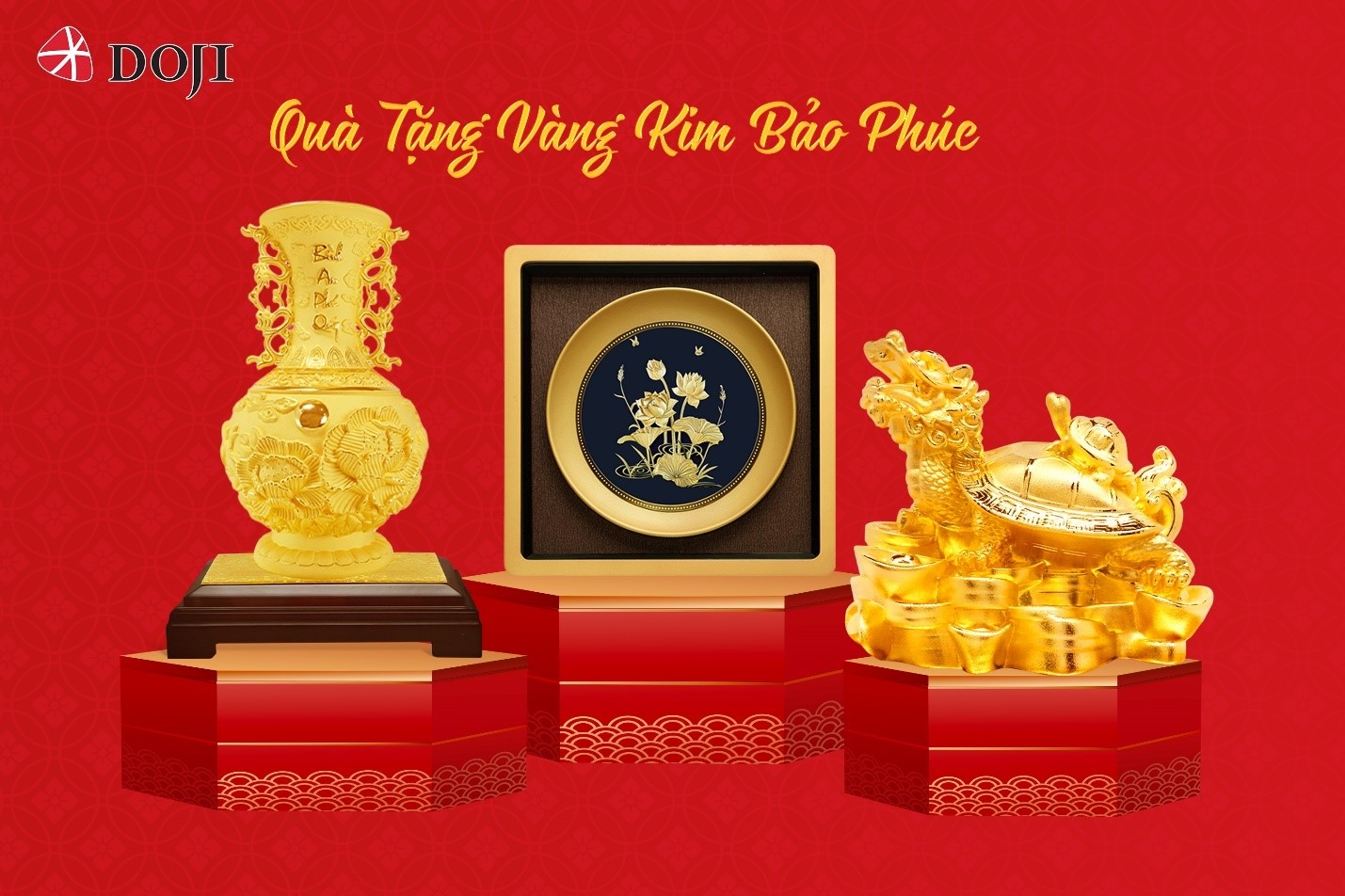 Các sản phẩm vàng DOJI giúp cầu bình an, tài lộc năm Quý Mão