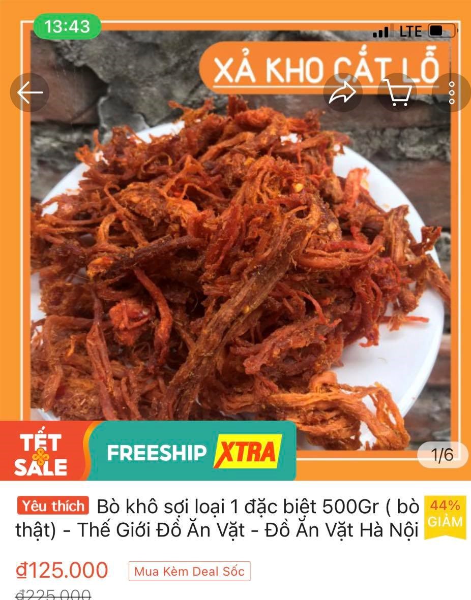 Người tiêu dùng cẩn trọng với ‘ma trận thịt bò khô siêu rẻ   