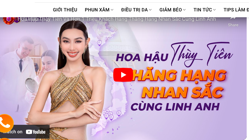 Viện thẩm mỹ do Hoa hậu Thuỳ Tiên làm đại sứ thương hiệu can thiệp trái phép vào cơ thể người