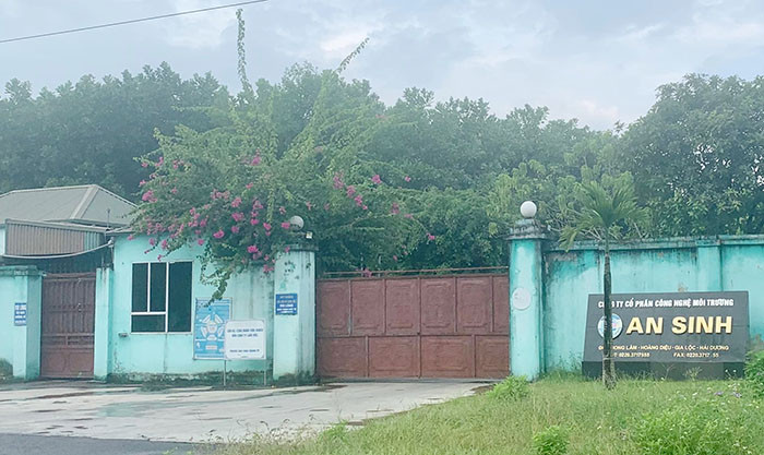 Hải Dương Vi phạm về môi trường Công ty CP Công nghệ môi trường An Sinh bị xử phạt hơn 1 tỷ đồng