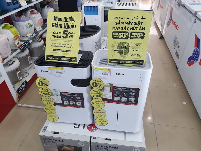 Thị trường máy hút ẩm, máy sấy đắt khách trong mùa nồm