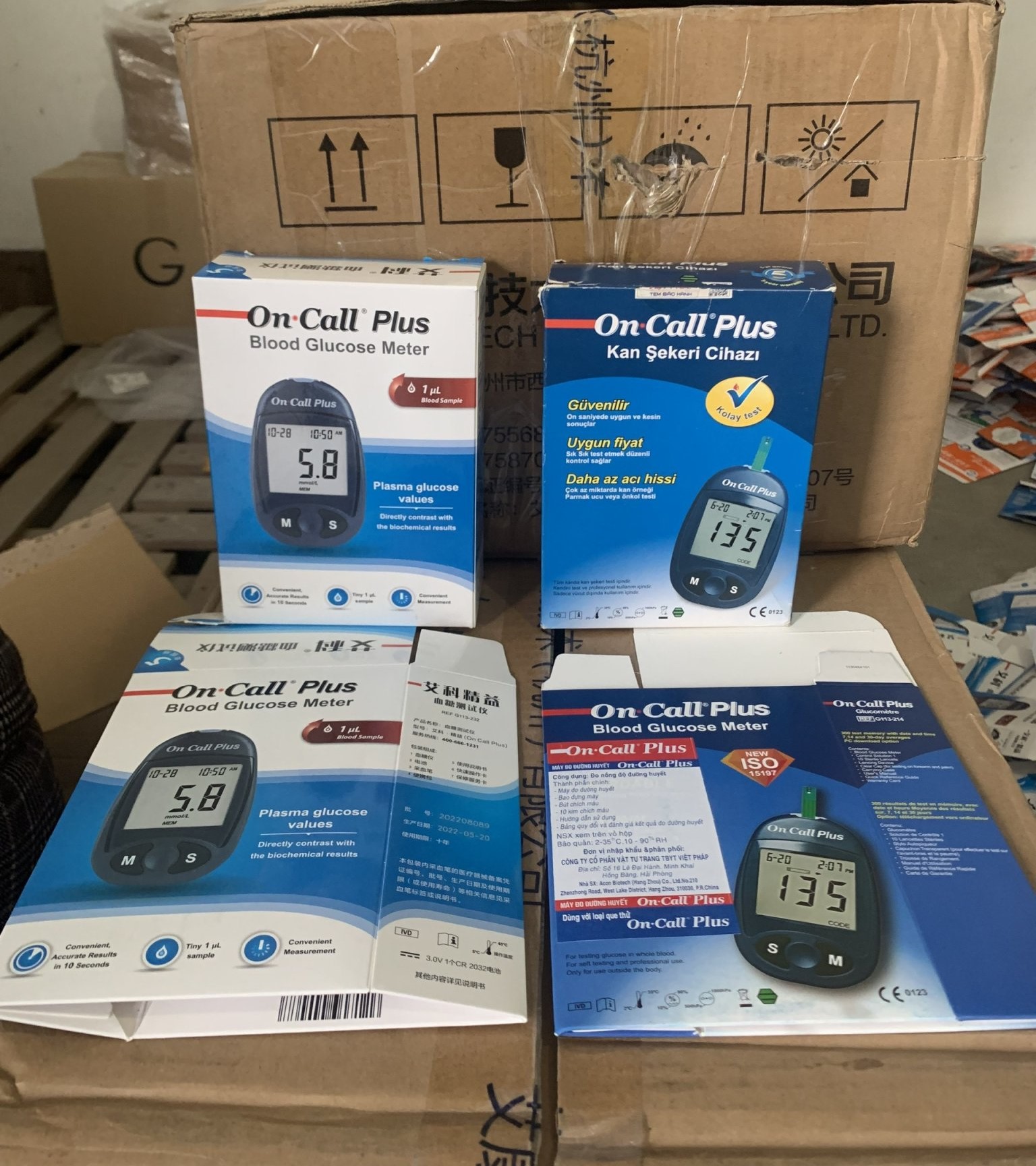 Hàng trăm thiết bị đo đường huyết giả mạo nhãn hiệu On Call Plus được phát hiện
