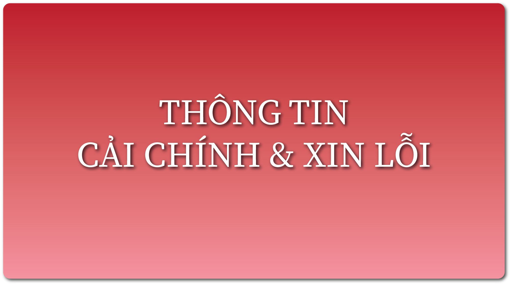Thông tin cải chính và xin lỗi liên quan bài viết TP.HCM giám sát hậu mại các cơ sở sản xuất, kinh doanh mỹ phẩm