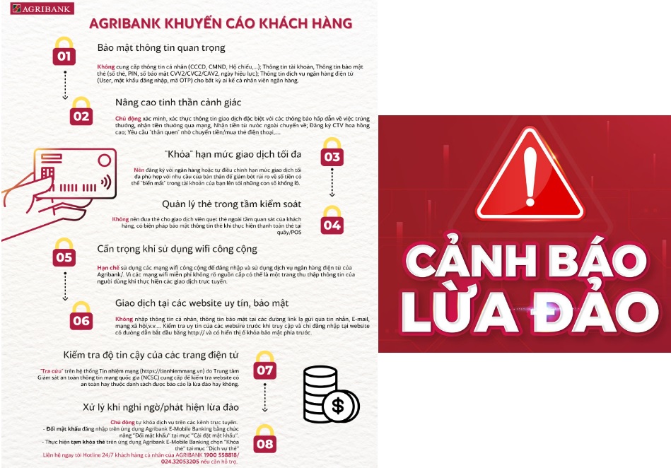 Agribank cảnh báo về những thủ đoạn lừa đảo và bẫy tín dụng đen