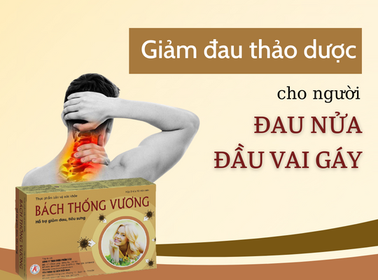 Đau nửa đầu vai gáy và giải pháp giảm đau từ thảo dược Bách Thống Vương