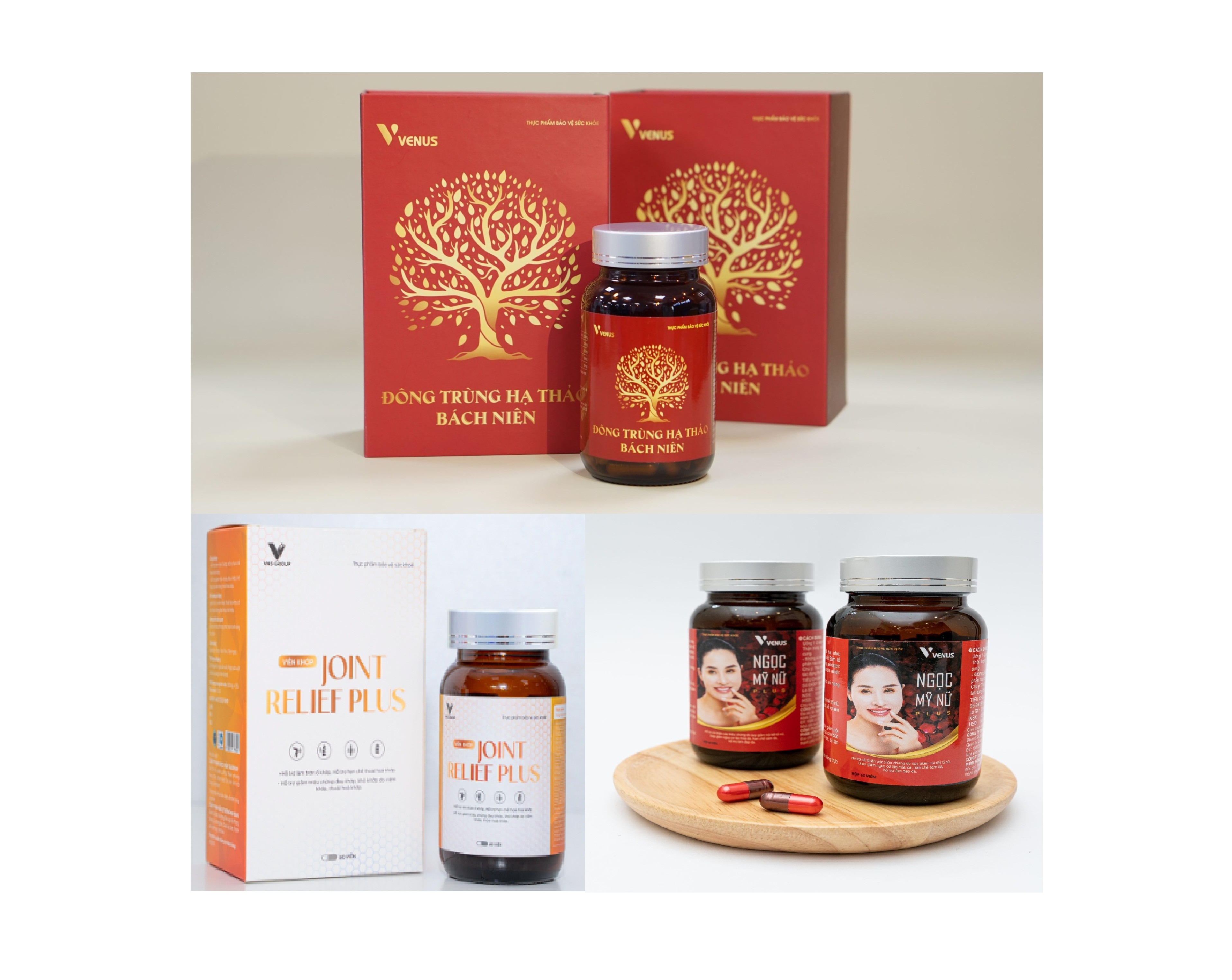 Viên khớp Joint Relief Plus, Đông trùng hạ thảo Bách Niên, Ngọc Mỹ Nữ Plus vi phạm pháp luật về quảng cáo