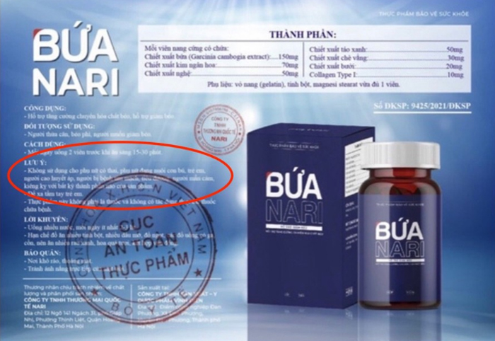 Cảnh báo TPBVSK Bổ thận An vương, Bứa Nari vi phạm pháp luật về quảng cáo