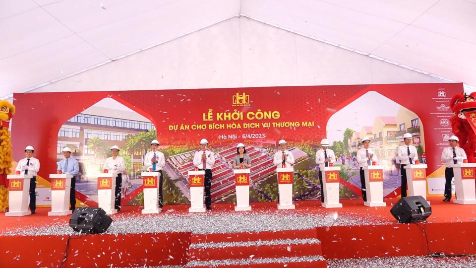 Hà Nội Khởi công xây dựng chợ dịch vụ - thương mại Bích Hòa