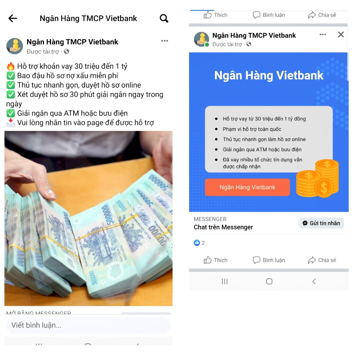 Vietbank nói gì khi thương hiệu bị mạo danh cho vay tín chấp bao nợ xấu