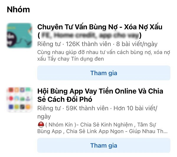 Tràn lan hội nhóm dạy cách bùng nợ qua app