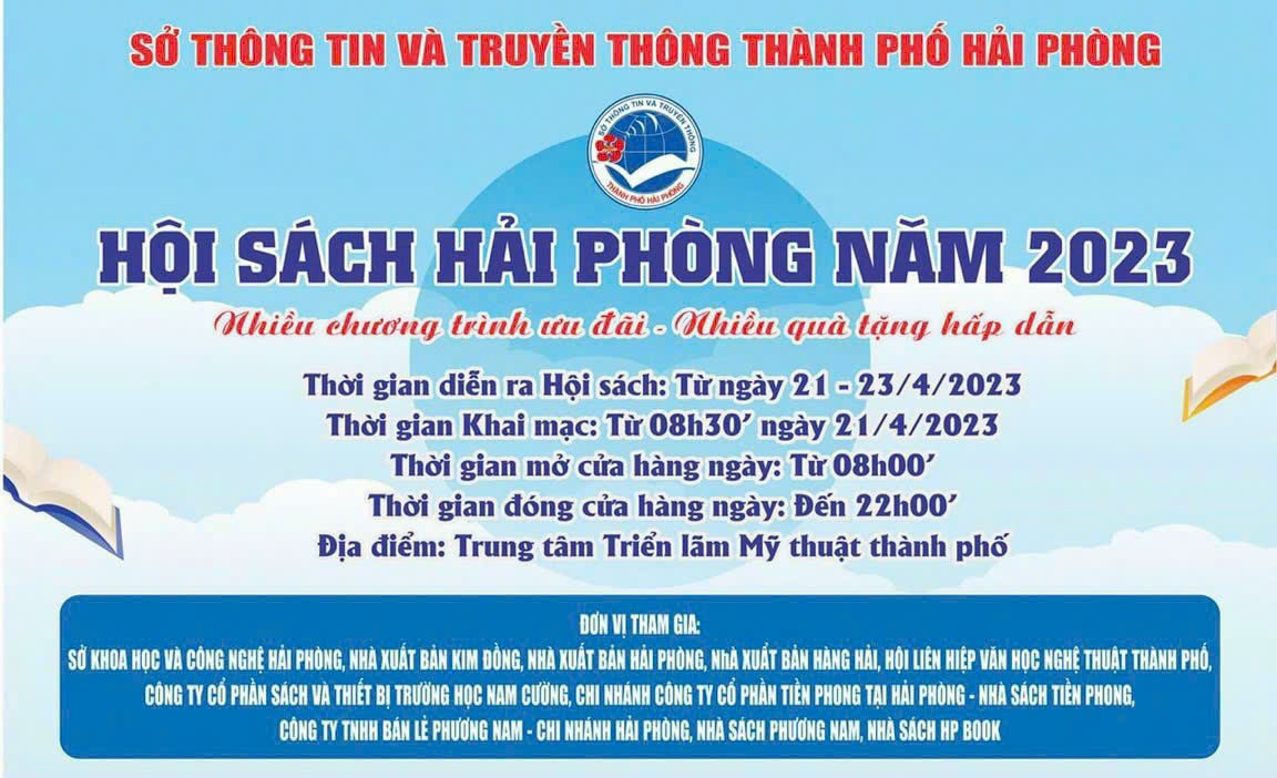 Hội Sách Hải Phòng 2023 sẽ tổ chức ngày 21-2342023