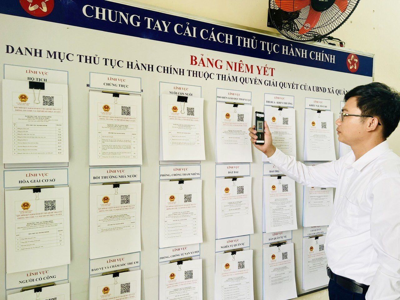 Áp dụng mã QR trong tiếp nhận, giải quyết thủ tục hành chính