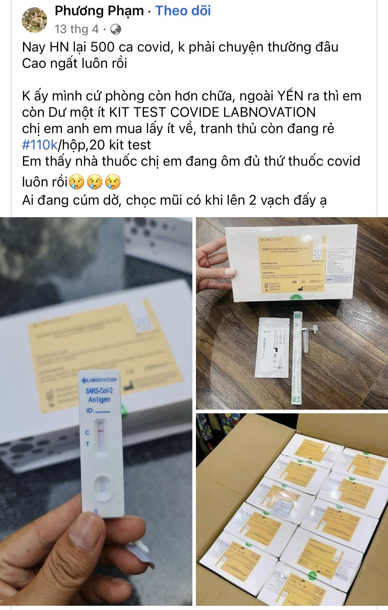 Bát nháo thị trường kit test Covid-19 xả hàng hết date trên chợ mạng