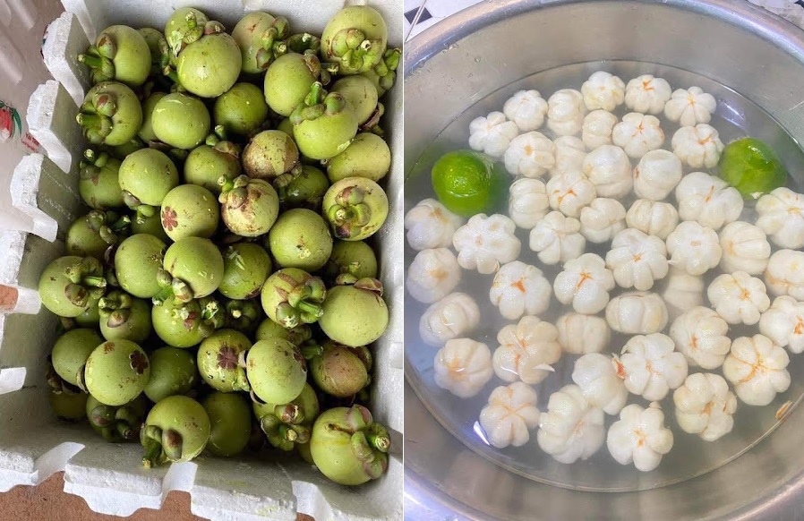 Gây sốt mạng xã hội với món ăn lạ miệng, giá ruột măng cụt xanh tăng đột biến