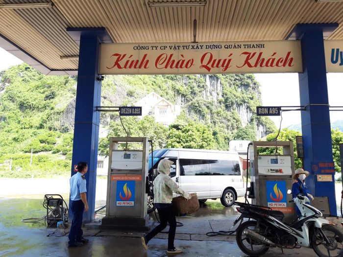 Cây xăng của Công ty cổ phần vật tư xây dựng Quán Thanh bị phạt 25 triệu đồng