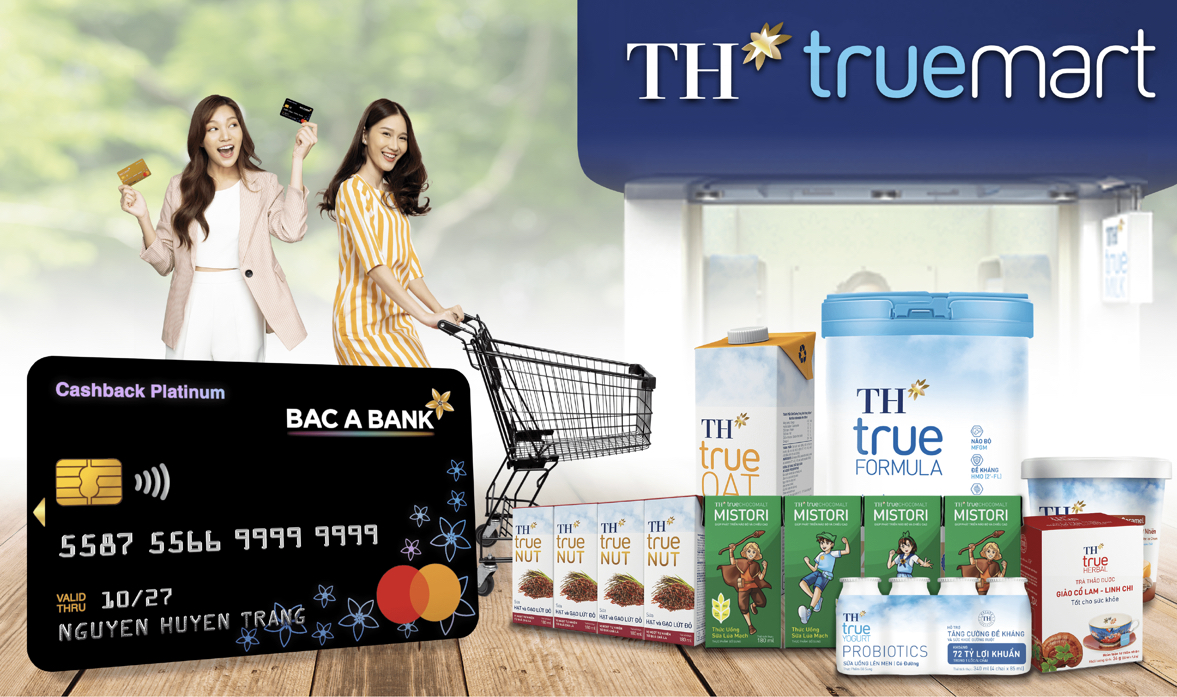 Chủ thẻ tín dụng Bac A Bank nhận ưu đãi đặc quyền tại TH truemart
