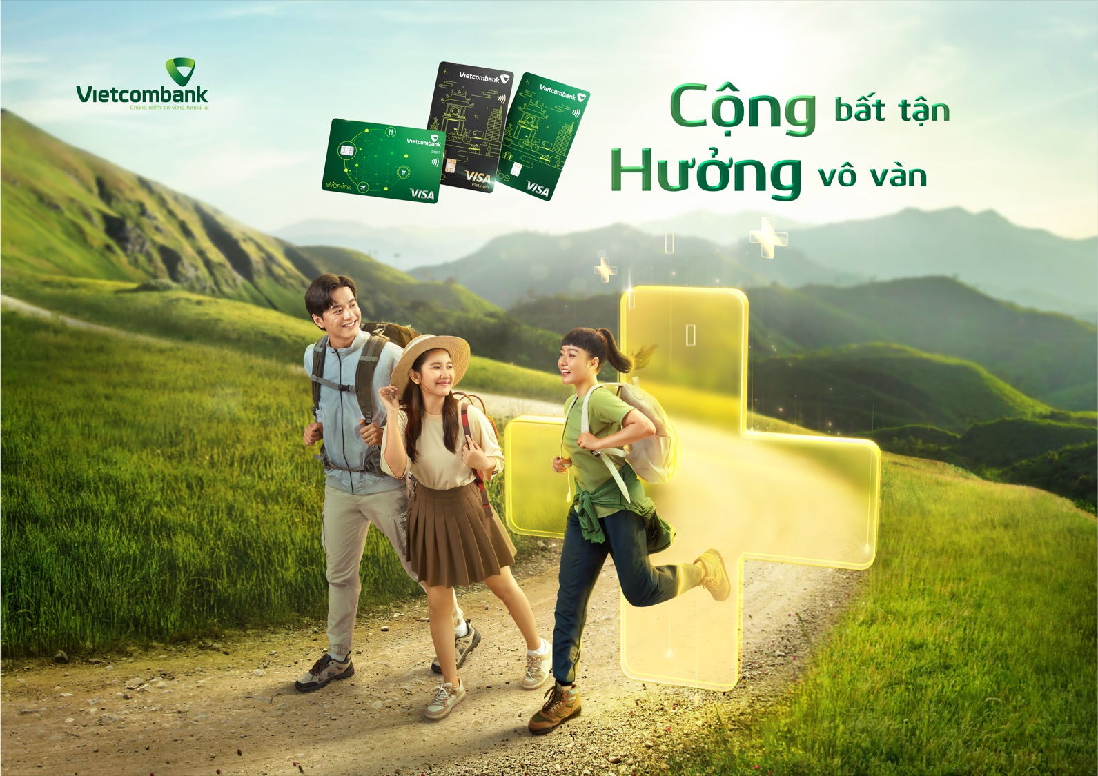 Ra mắt Bộ ba sản phẩm thẻ Vietcombank thương hiệu Visa hoàn toàn mới -  “Cộng bất tận - Hưởng vô vàn”