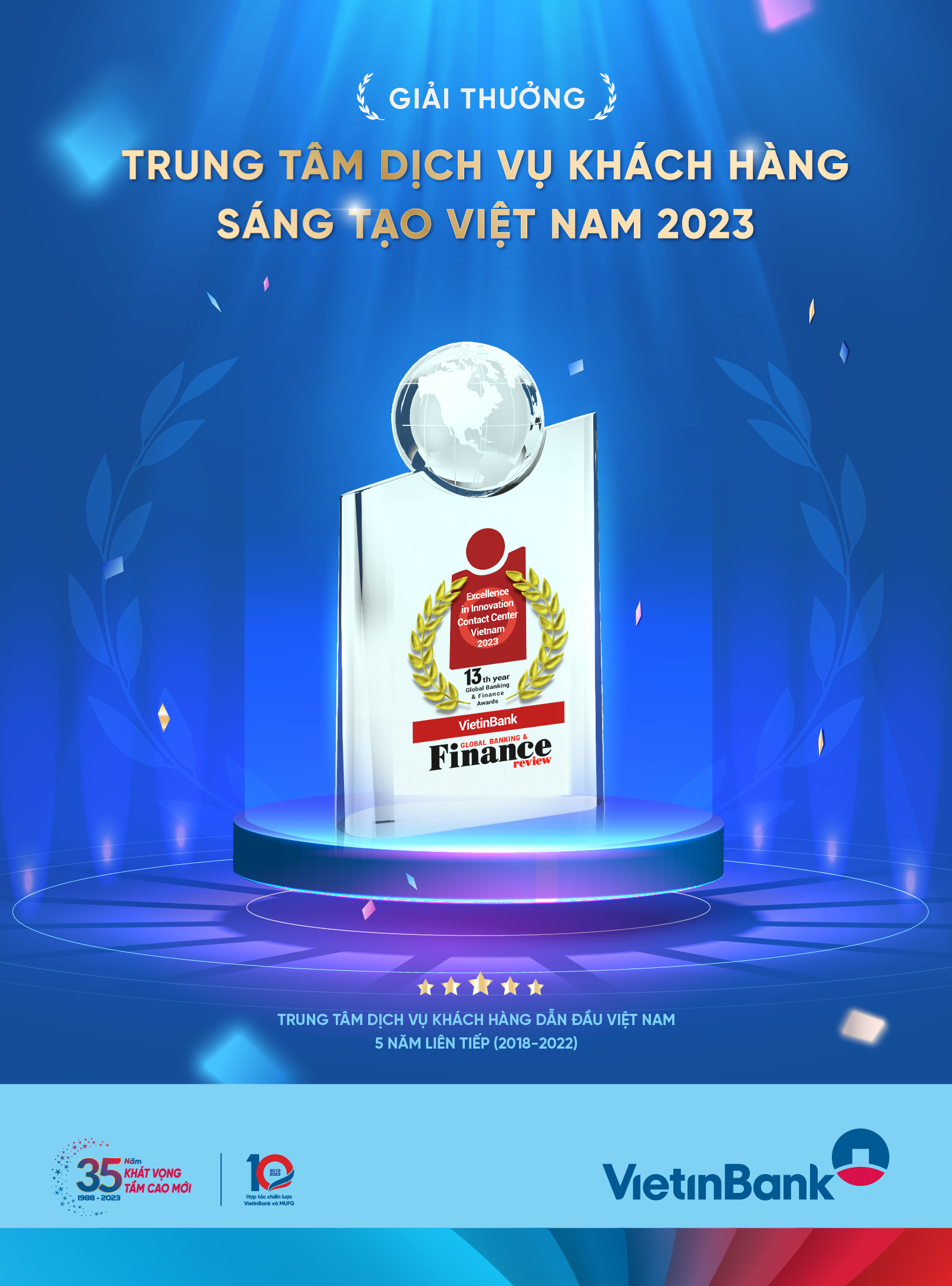 VietinBank Contact Center xuất sắc đạt giải thưởng đổi mới sáng tạo năm 2023
