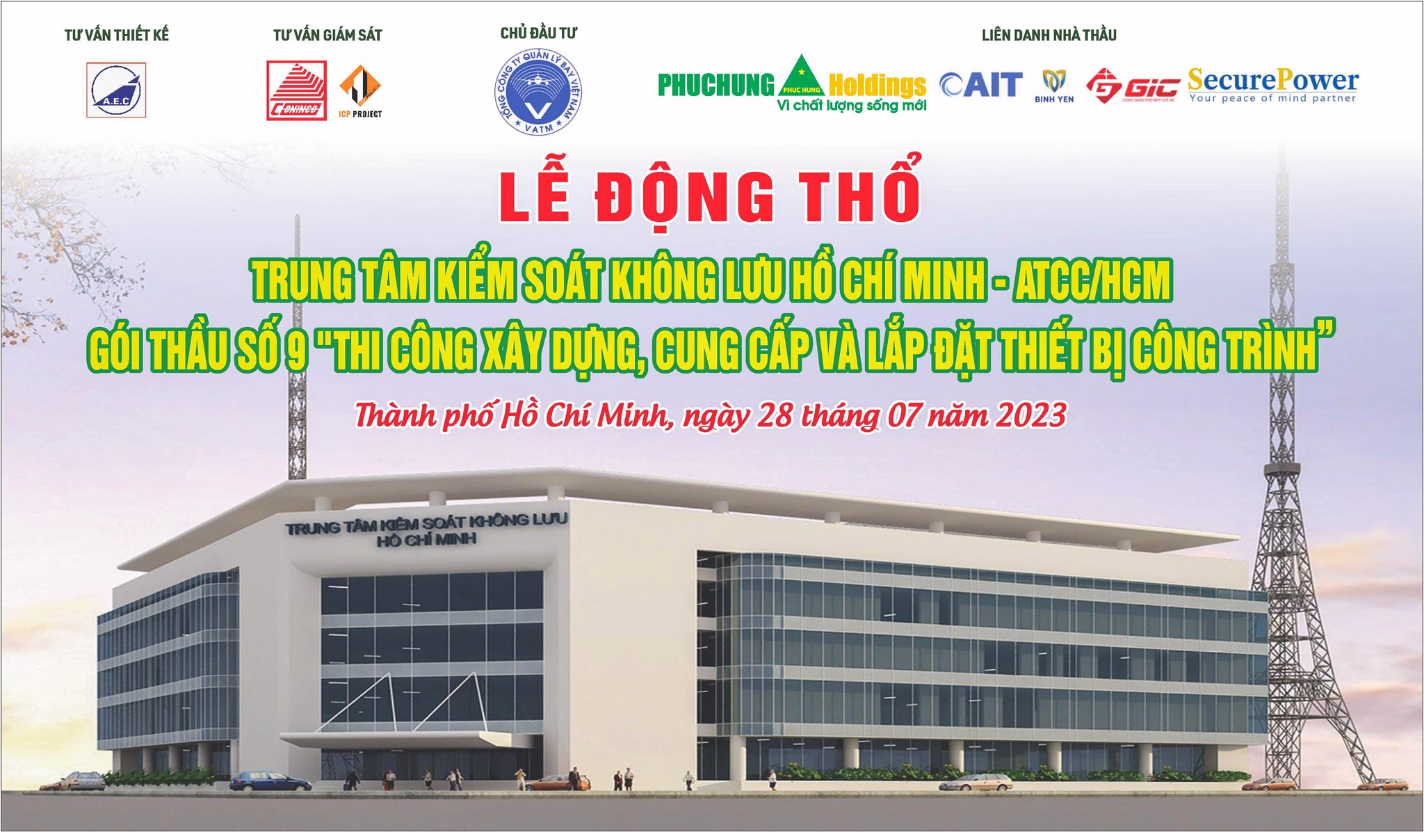 Lễ động thổ gói thầu “Thi công xây dựng cung cấp và lắp đặt thiết bị công trình”