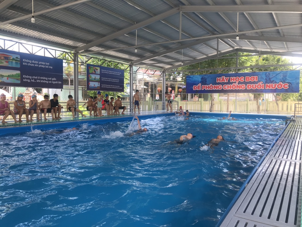 Xây dựng bể bơi học đường khó đã có Quỹ Cộng đồng Phòng tránh Thiên tai