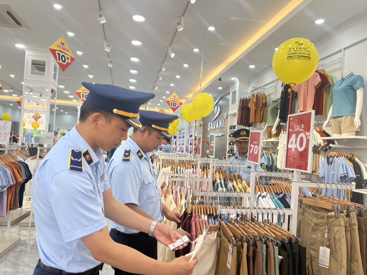 Vi phạm về nhãn hàng hoá, Công ty TNHH thời trang Quốc tế SAVANI bị xử phạt