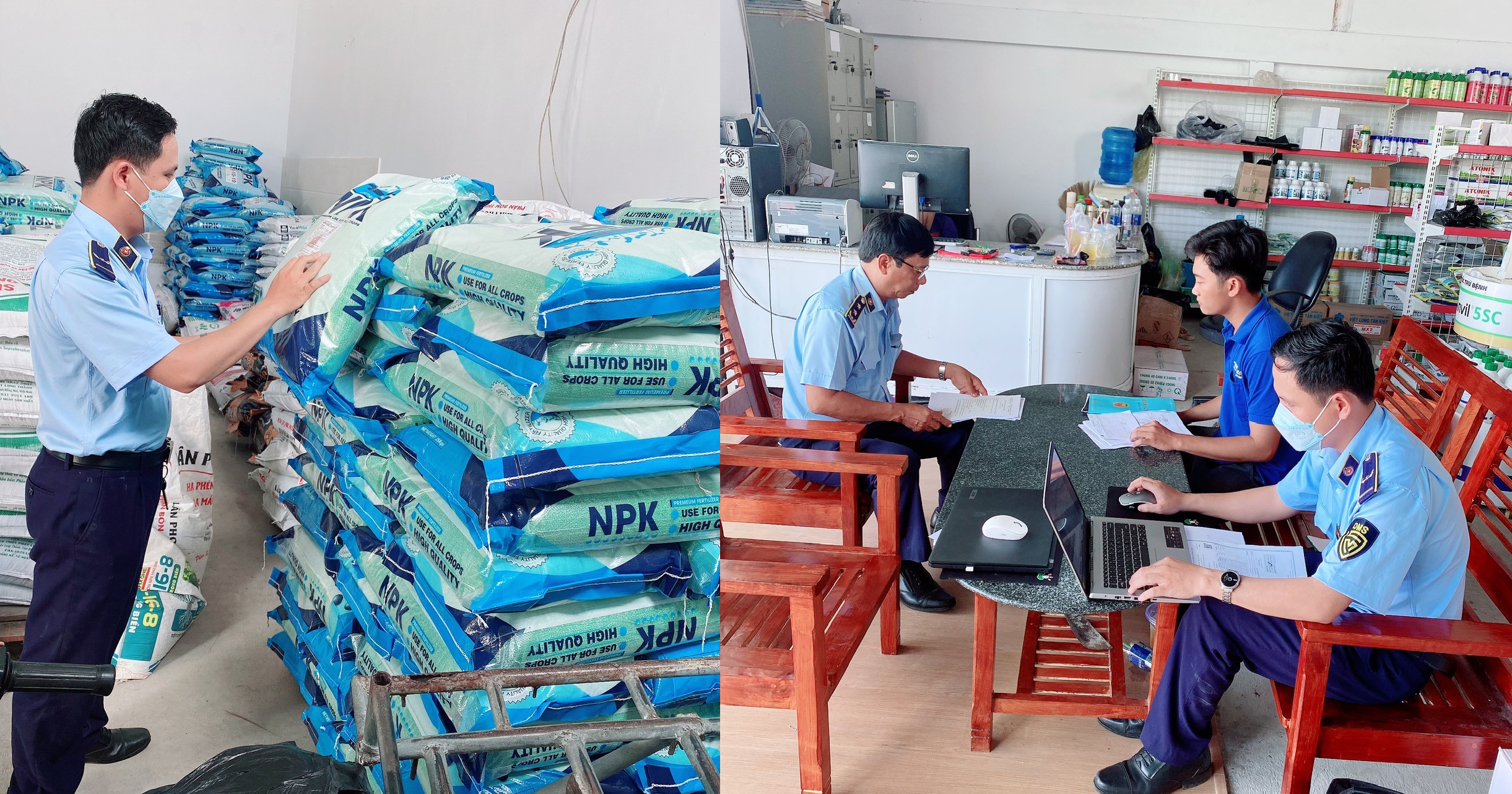 Phát hiện 4,5 tấn phân bón vi phạm nhãn tại Đồng Tháp