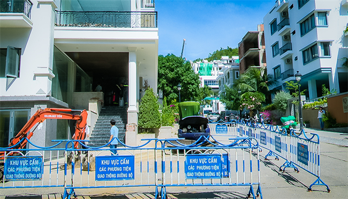 Cưỡng chế 5 công trình tại dự án Khu biệt thự cao cấp Ocean View Nha Trang