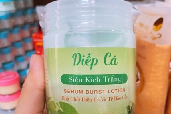 Thu hồi sản phẩm Serum Burst Lotion Diếp cá siêu kích trắng không rõ nguồn gốc xuất xứ