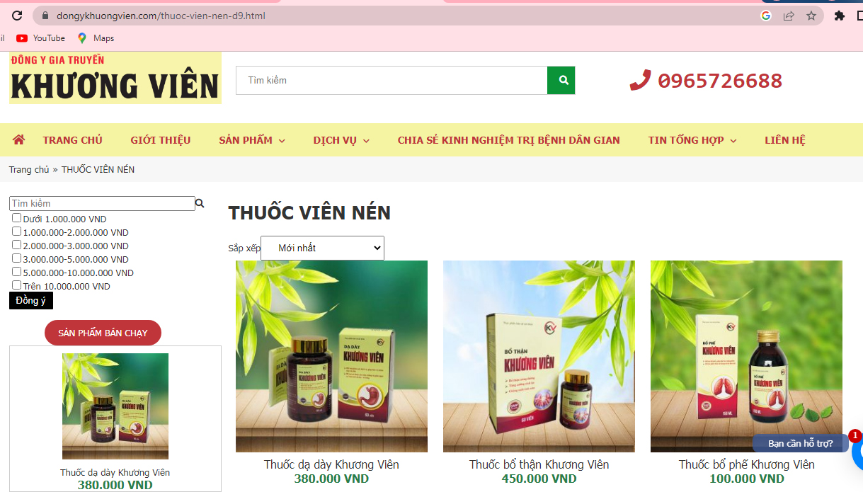 Mập mờ công dụng sản phẩm, đông y Khương Viên có đang lừa dối người tiêu dùng