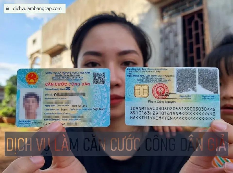 Dịch vụ mua, bán Căn cước công dân giả sôi động trên chợ mạng