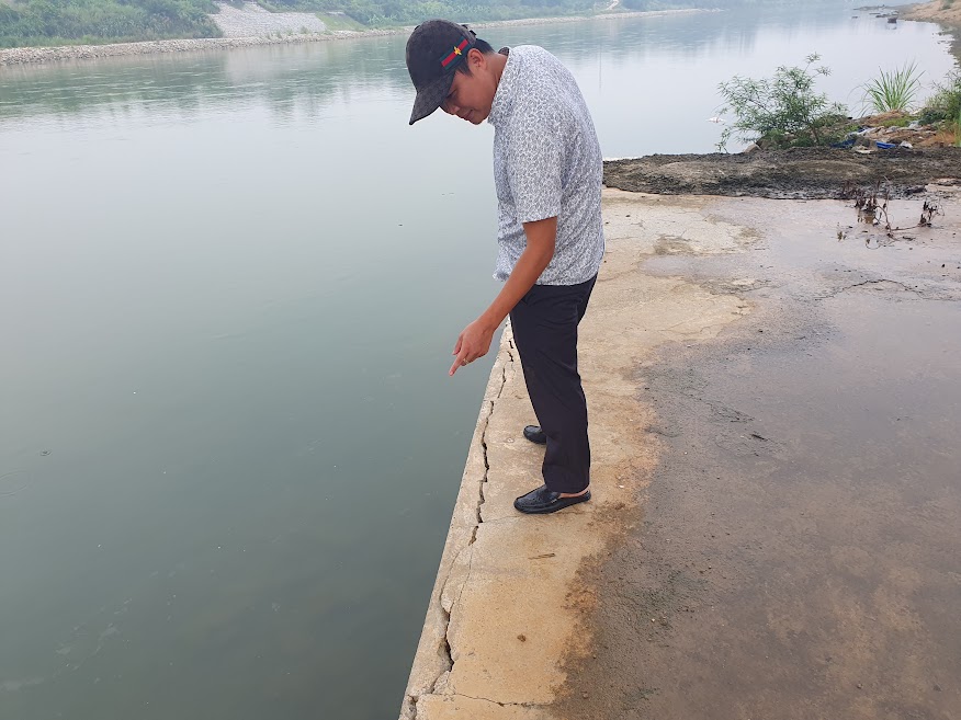 các vết nứt trên cầu hơn 850 tỉ đồng ở Tuyên Quang