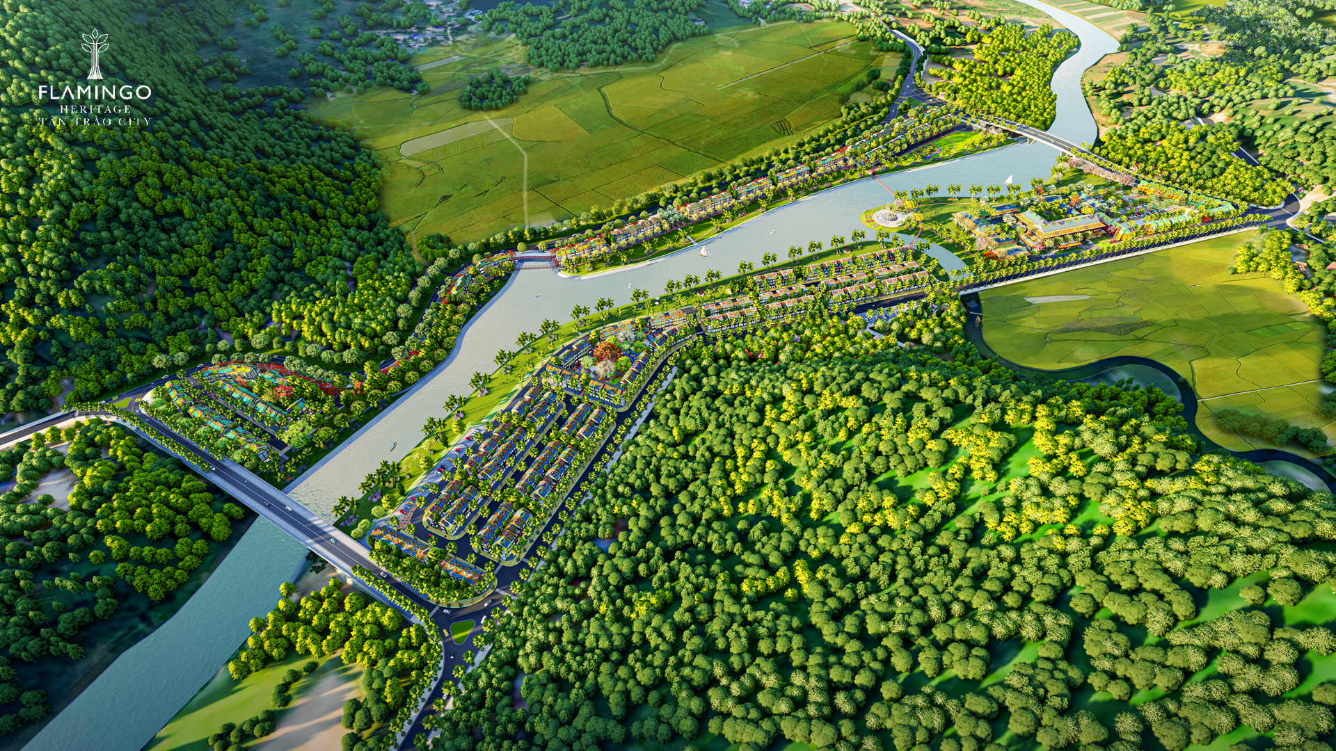 Tuyệt tác biệt thự Art Color Design giữa rừng  hoa từ chủ đầu tư Flamingo Holdings