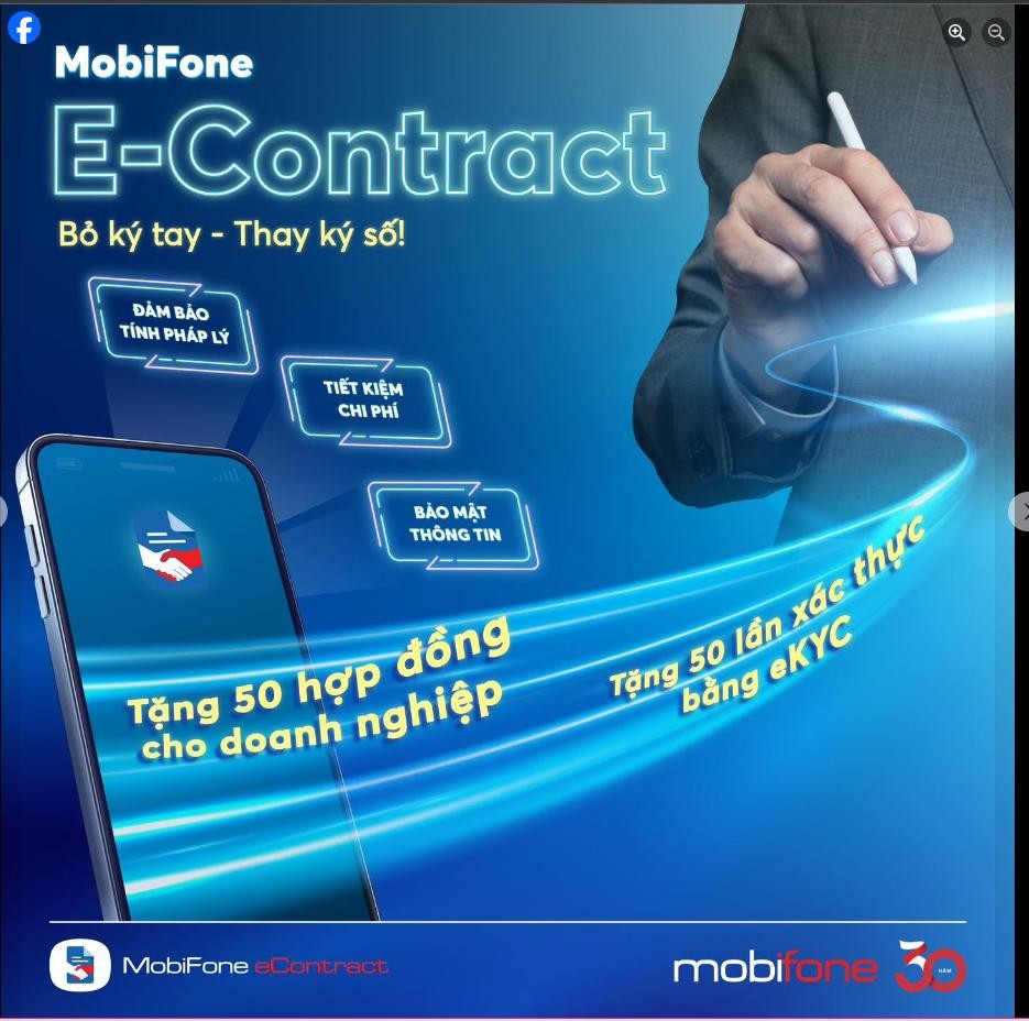 Chuyển đổi số hiệu quả cùng Hợp đồng điện tử có “tích xanh” MobiFone eContract
