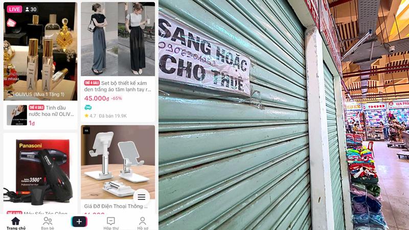 Trước ‘cơn lốc’ bán hàng online, chợ truyền thống ‘ngậm ngùi’