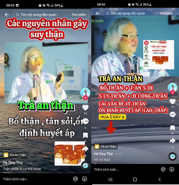“Bác sĩ” Hà Duy Thọ từng quảng cáo cho những sản phẩm nào trước khi bị xử phạt và đình chỉ hoạt động