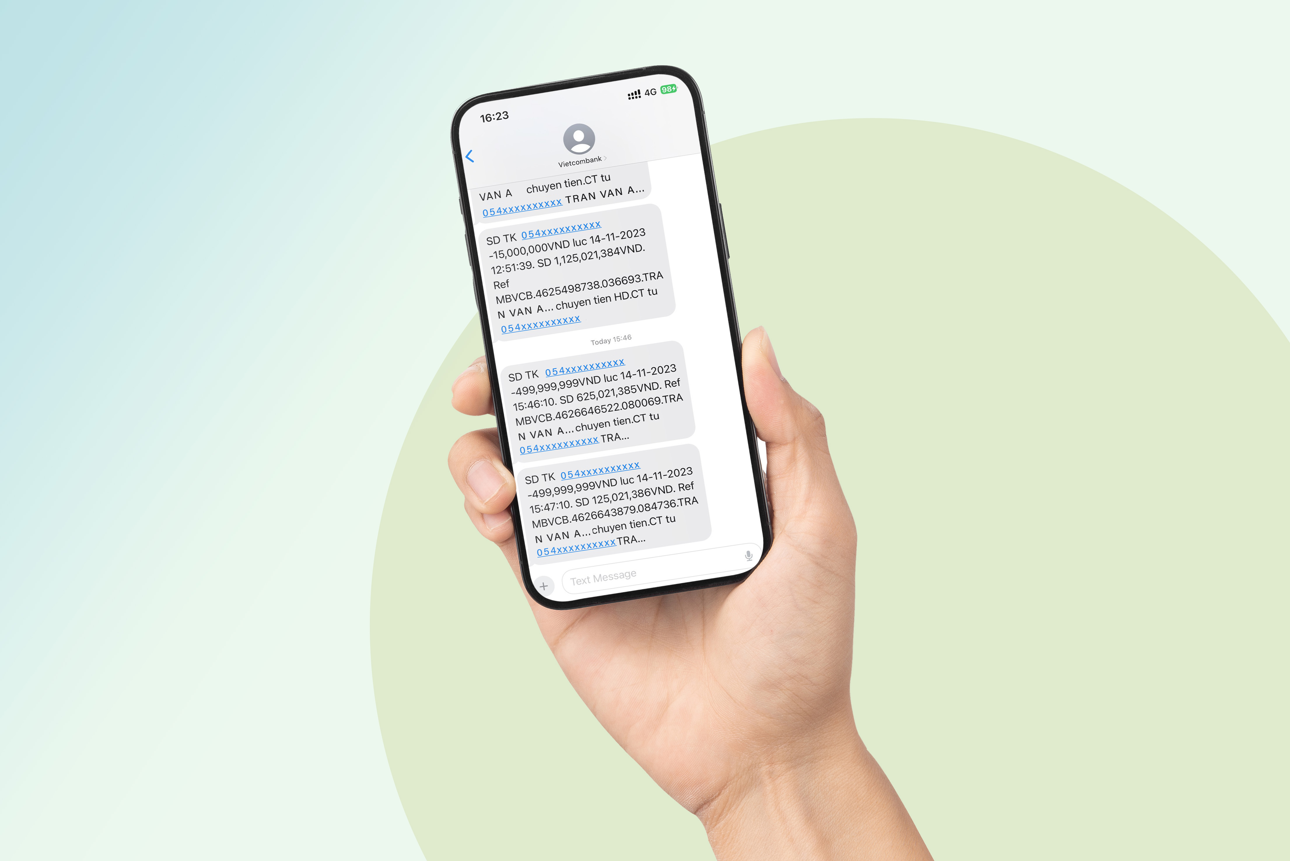 Vietcombank điều chỉnh phí dịch vụ biến động số dư qua tin nhắn SMS từ ngày 01012024