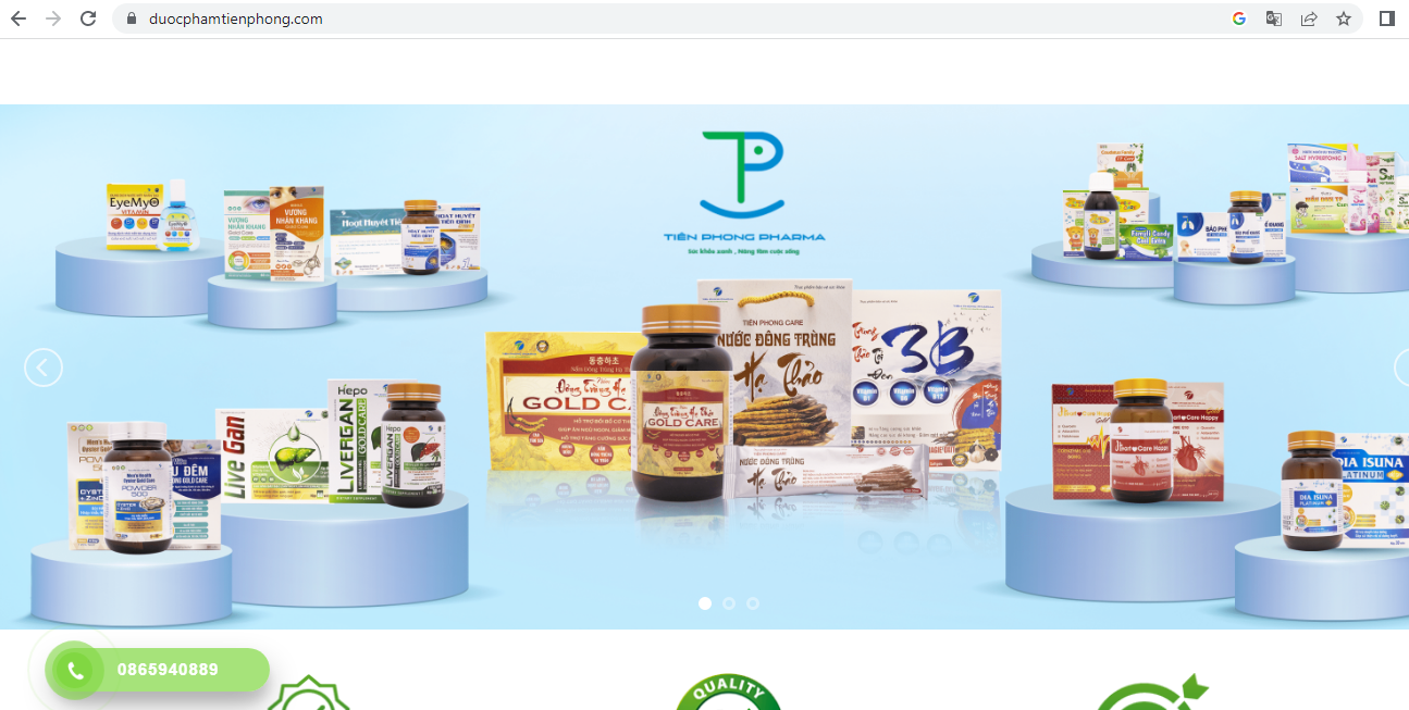 Vi phạm quảng cáo Công ty TNHH Dược Phẩm Tiên Phong bị xử phạt 45 triệu đồng