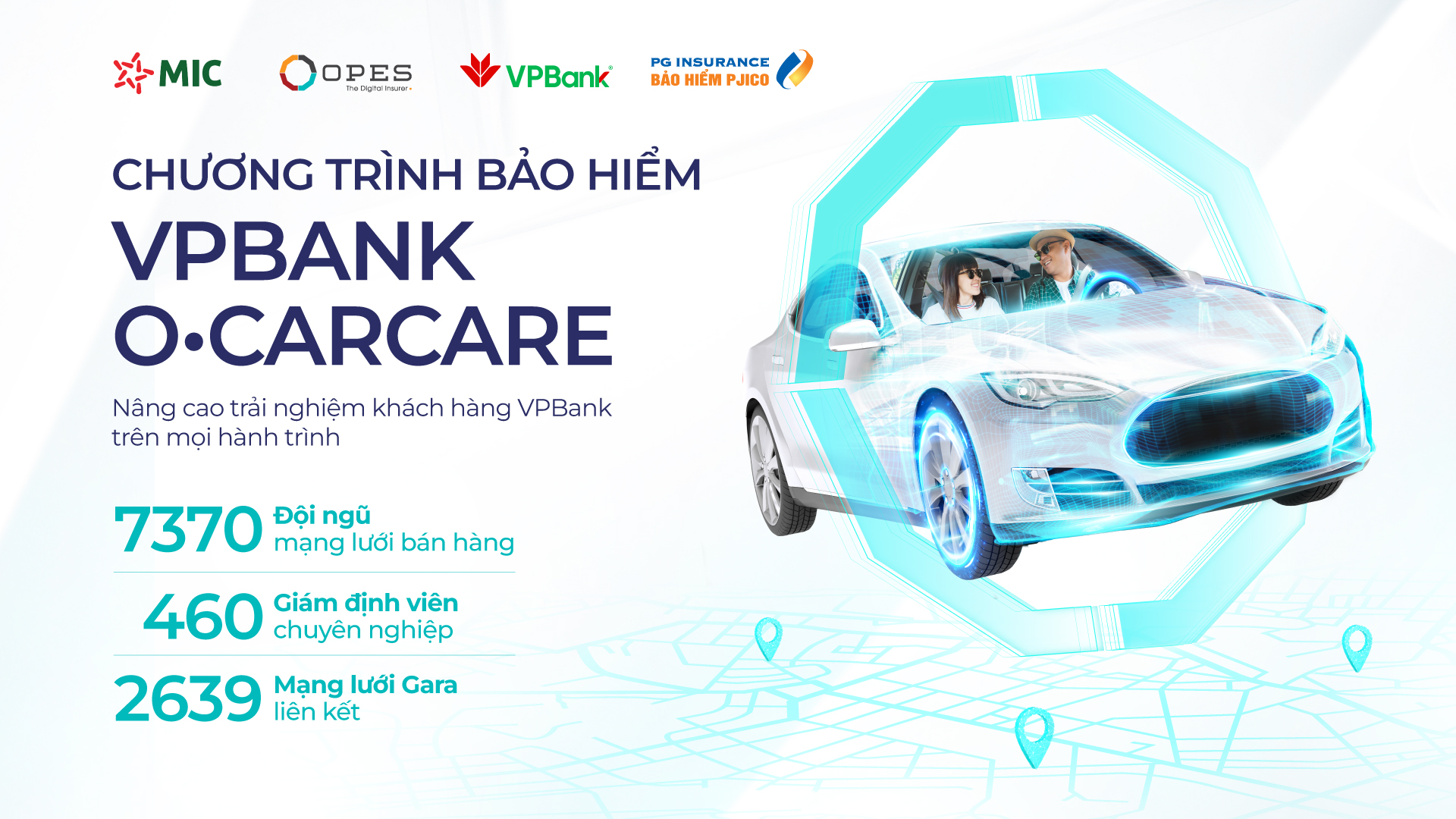 Khách hàng tín dụng VPBank có cơ hội tham gia bảo hiểm ô tô OCARCARE ưu việt nhất thị trường
