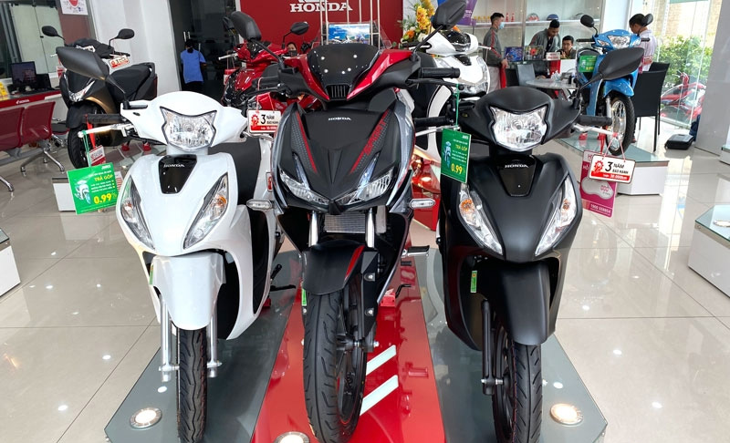 Doanh số bán xe máy của năm 2023 giảm hơn 16% so với năm trước