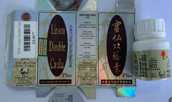 Sản phẩm Viên nang Linsen Double Caulis trộn trái phép tân dược, không rõ xuất xứ