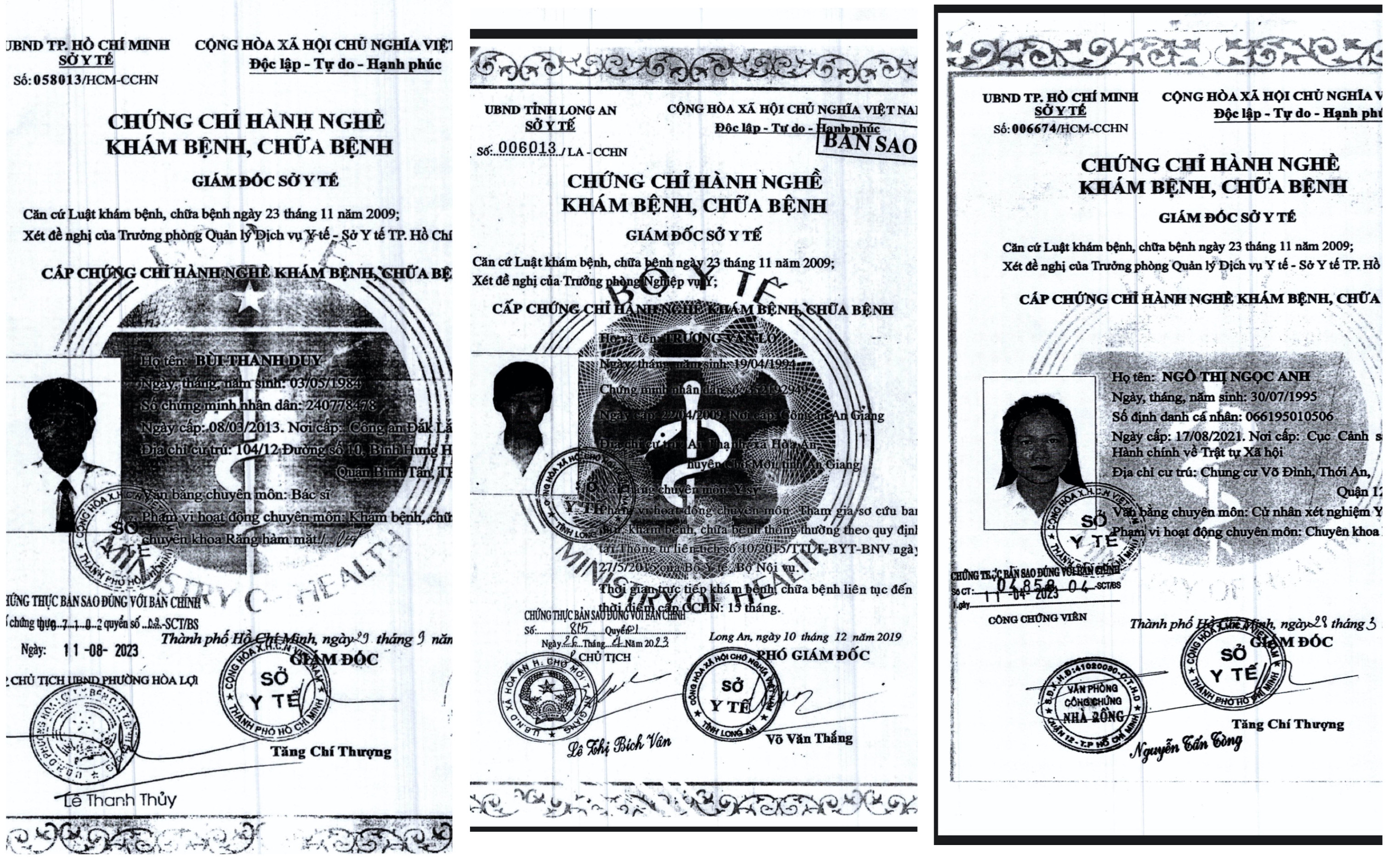 Bình Dương Chuyển hồ sơ sang công an để điều tra vụ 6 nhân viên y tế sử dụng chứng chỉ hành nghề giả