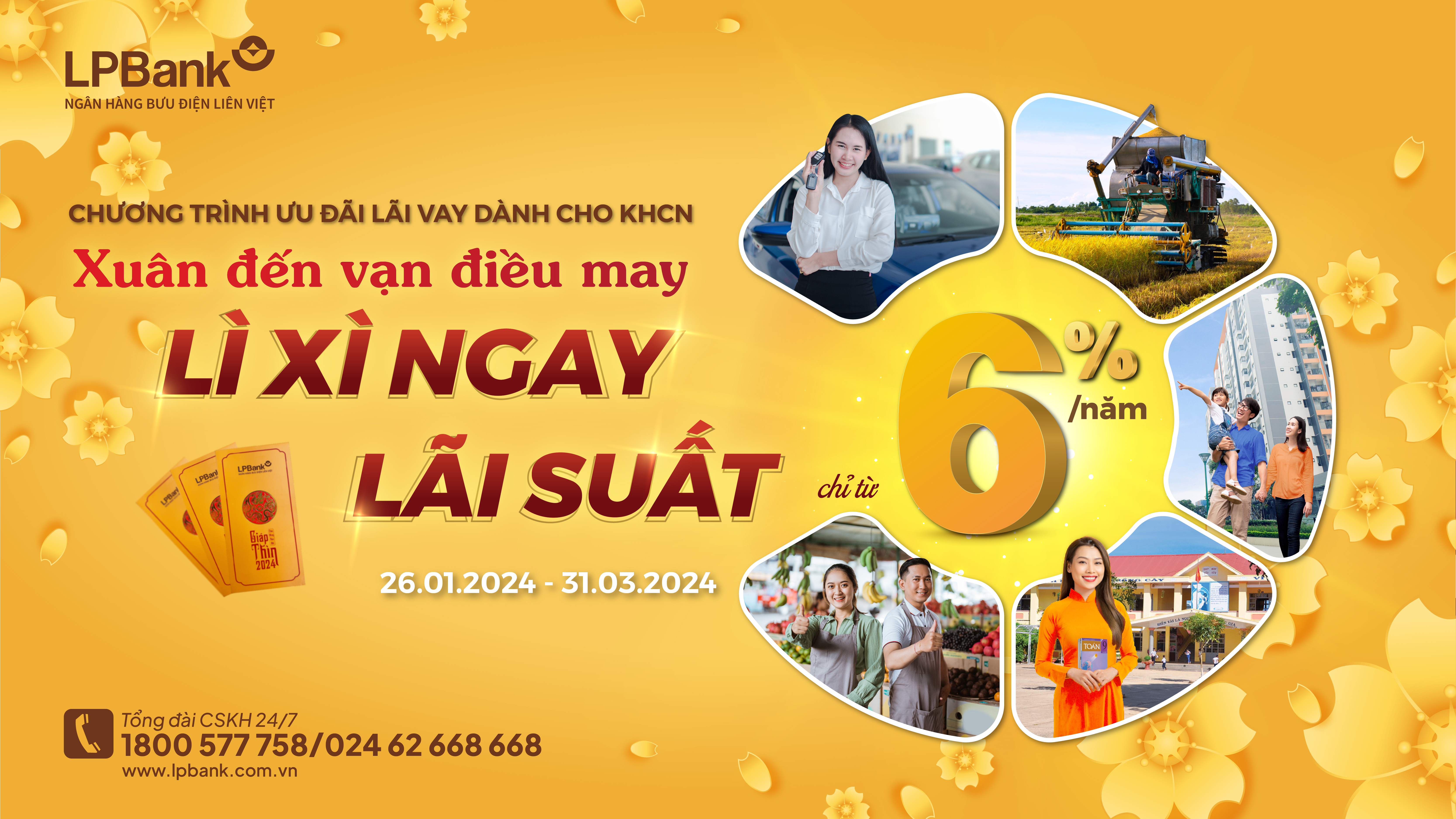 Ngân hàng LPBank khai xuân cực lớn với chương trình ưu đãi giảm đồng loạt lãi suất vay 