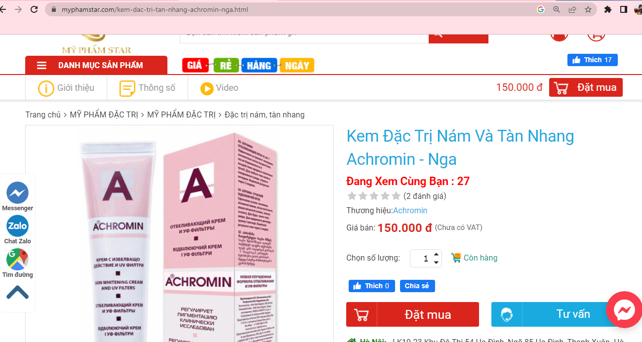 Công ty mỹ phẩm Star có dấu hiệu quảng cáo sai công dụng sản phẩm