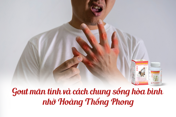 Gout mãn tính và cách chung sống hòa bình nhờ Hoàng Thống Phong
