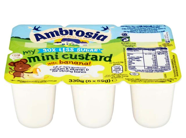 Thông tin mới nhất về việc thu hồi các sản phẩm váng sữa Ambrosia My Mini Pots