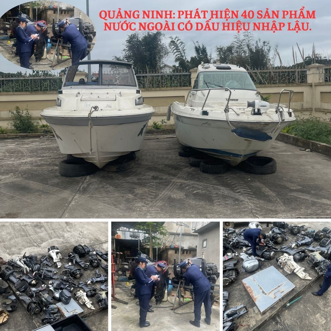 Quảng Ninh Thu giữ lô hàng máy thủy đã qua sử dụng nhập lậu trị giá trên 500 triệu đồng